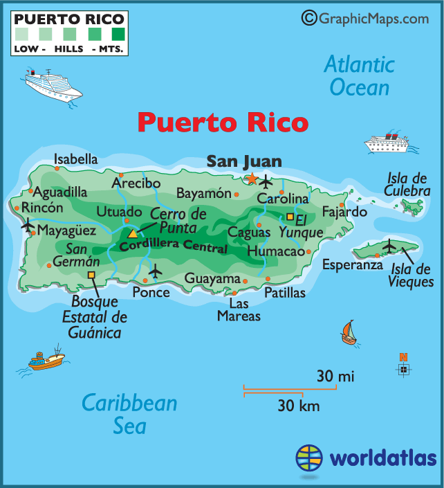 Puerto Rico Map 2